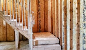 Fully Lofted Shed Stairs by Colonial Barns & Sheds thumbnail