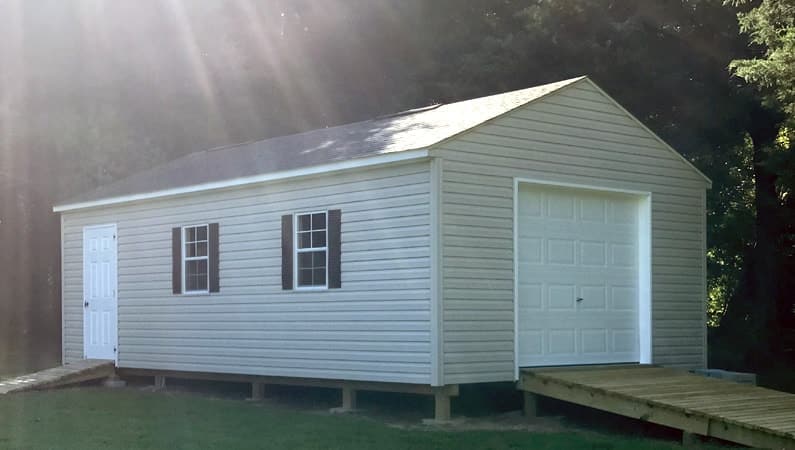 Emerlin Sheds | A Roof Garage Style Shed